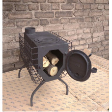 Печь буржуйка отопительно-варочная 40 кв/м
