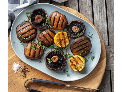 Грибы на мангале