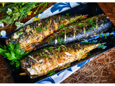 Скумбрия на мангале