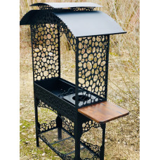 Стационарный мангал CALIFORNIA на 13 шампуров и подставкой под казан