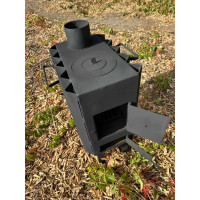 Буржуйка 3 мм с конфоркой и конвекцией на 40 кв м