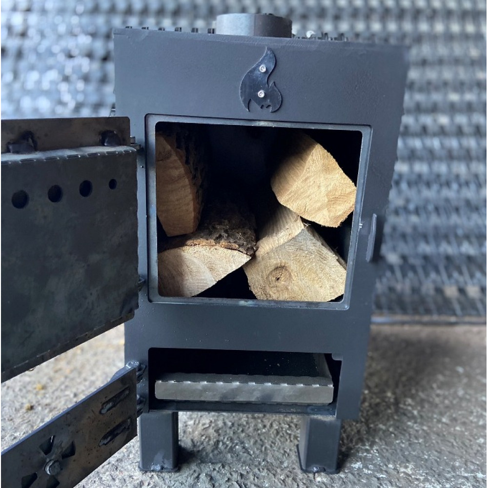 Буржуйка 4 мм з конфоркою та зольником