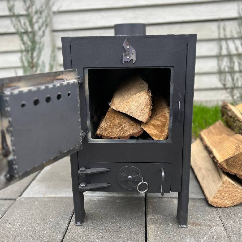 Буржуйка 4 мм на дровах з конвекцією