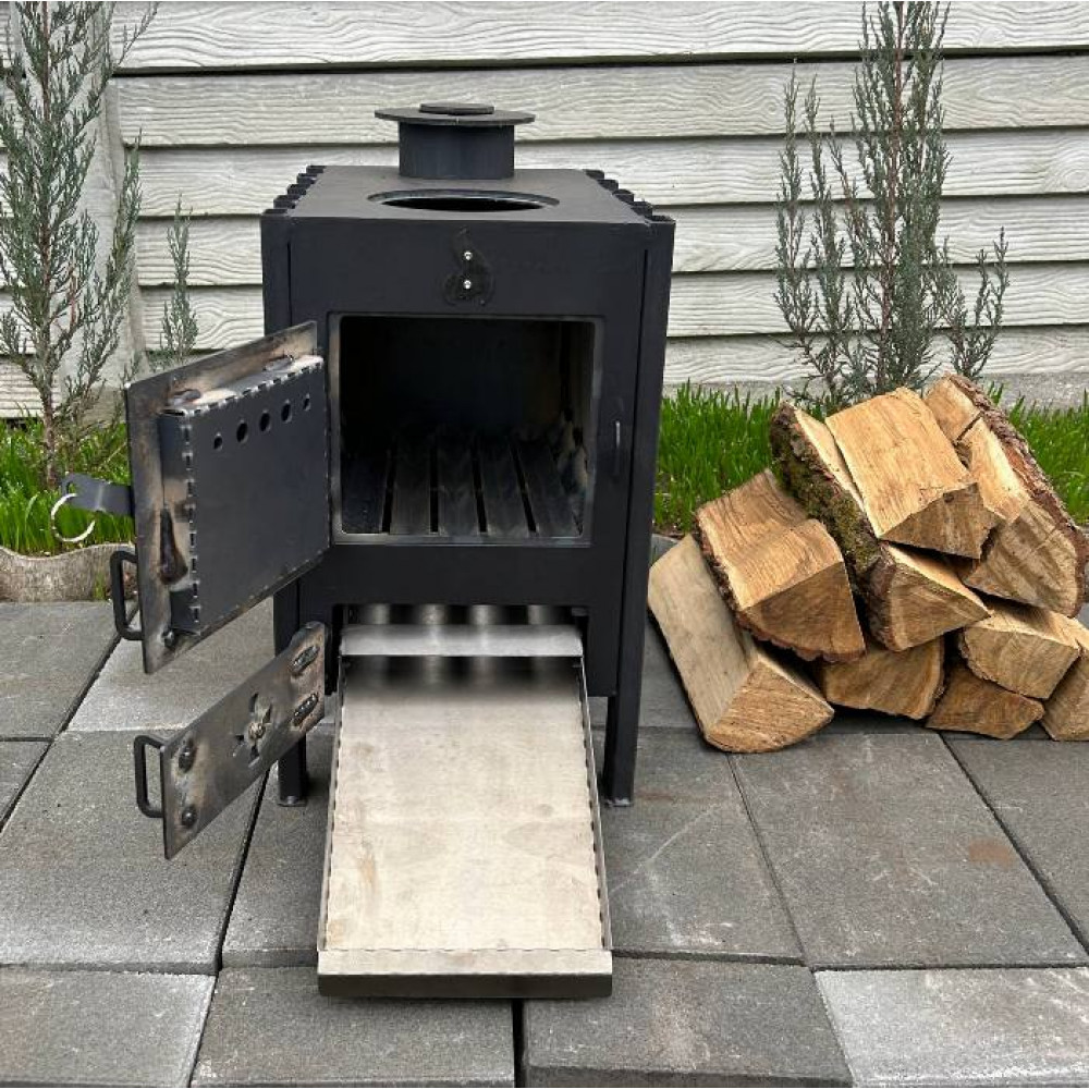 Буржуйка 4 мм на дровах з конвекцією