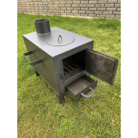 Буржуйка 4 мм отопительно-варочная  до 30 кв м