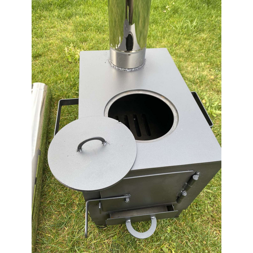 Буржуйка 4 мм опалювально-варильна  до 30 кв м 