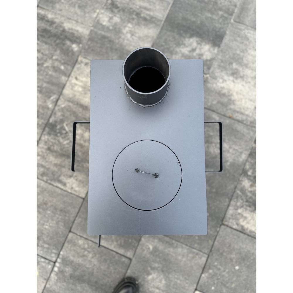 Буржуйка 4 мм опалювально-варильна  до 30 кв м 