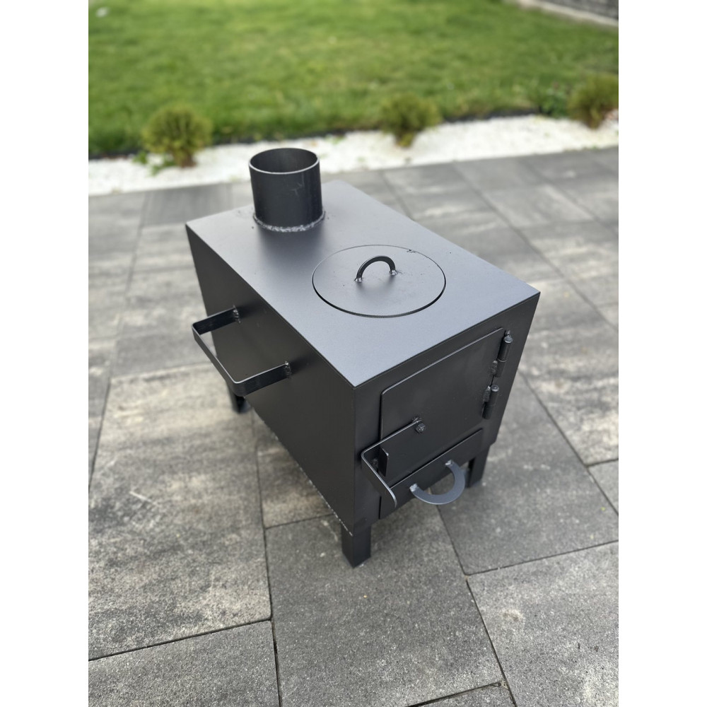 Буржуйка 4 мм опалювально-варильна  до 30 кв м 