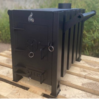 Буржуйка 4 мм с конфоркой и дополнительной конвекцией