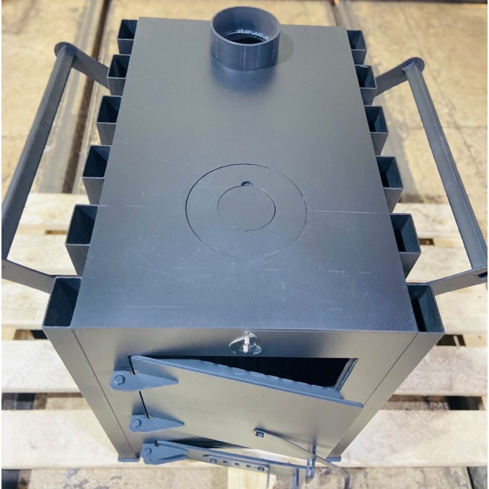 Буржуйка 5 мм з конфоркою та радіаторами 