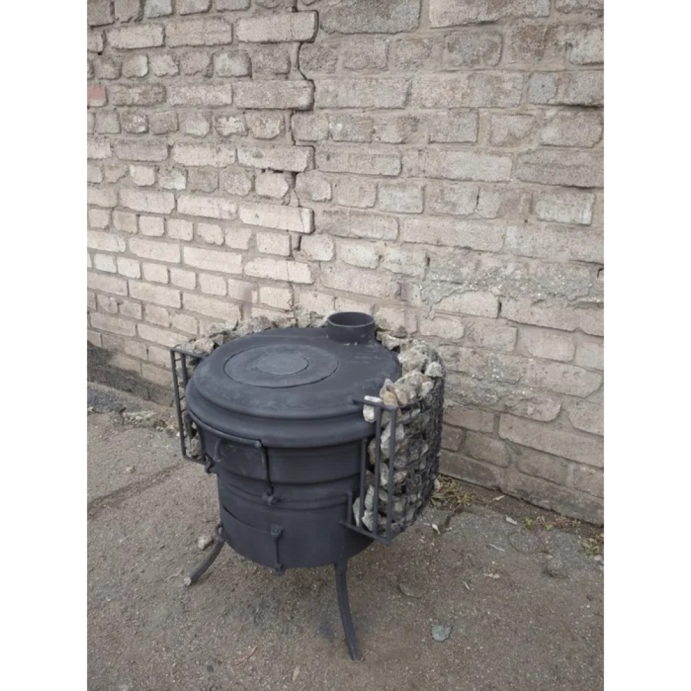 Буржуйка з підвищеною тепловіддачею опалювально-варильна