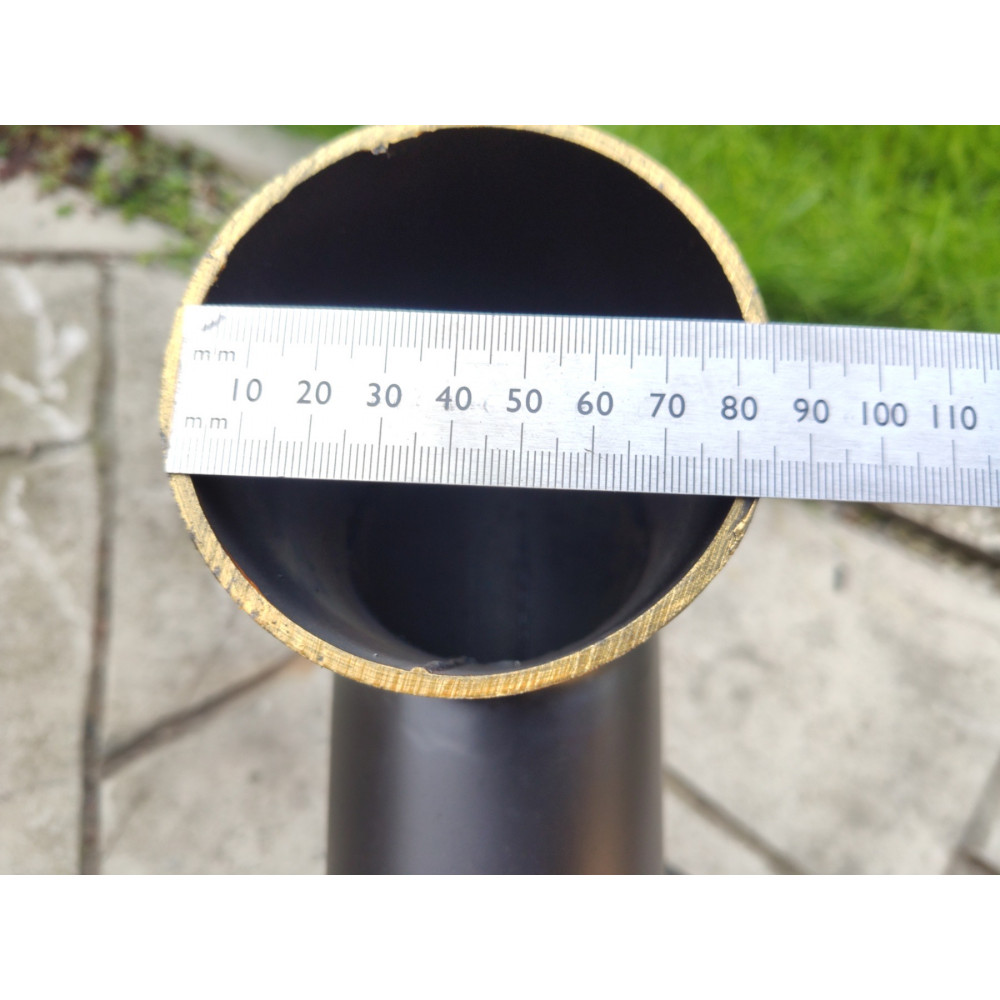 Буржуйка з чавунними кільцями опалювально-варильна