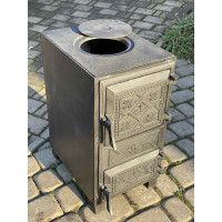 Буржуйка с чугуном отопительно-варочная