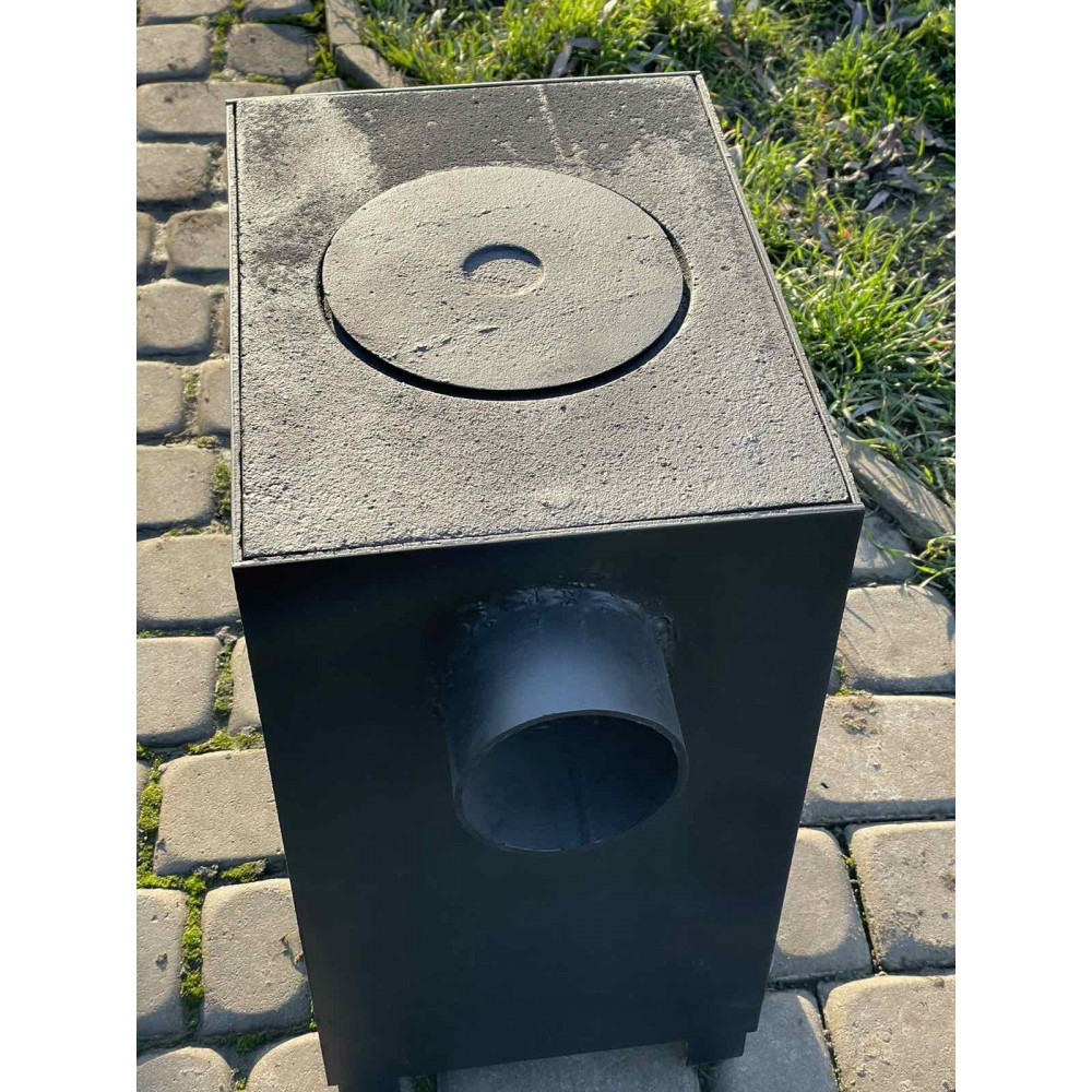 Буржуйка з чавуном опалювально-варильна