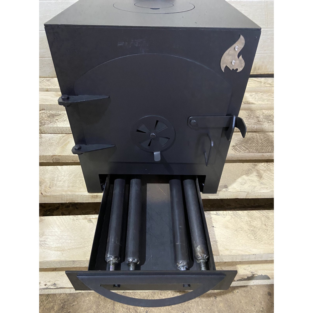 Буржуйка компактна 3 мм опалювально-варильна