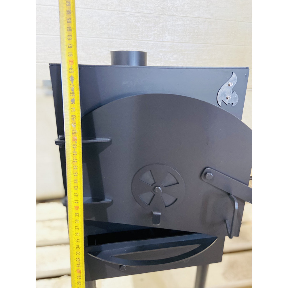 Буржуйка компактна 3 мм опалювально-варильна