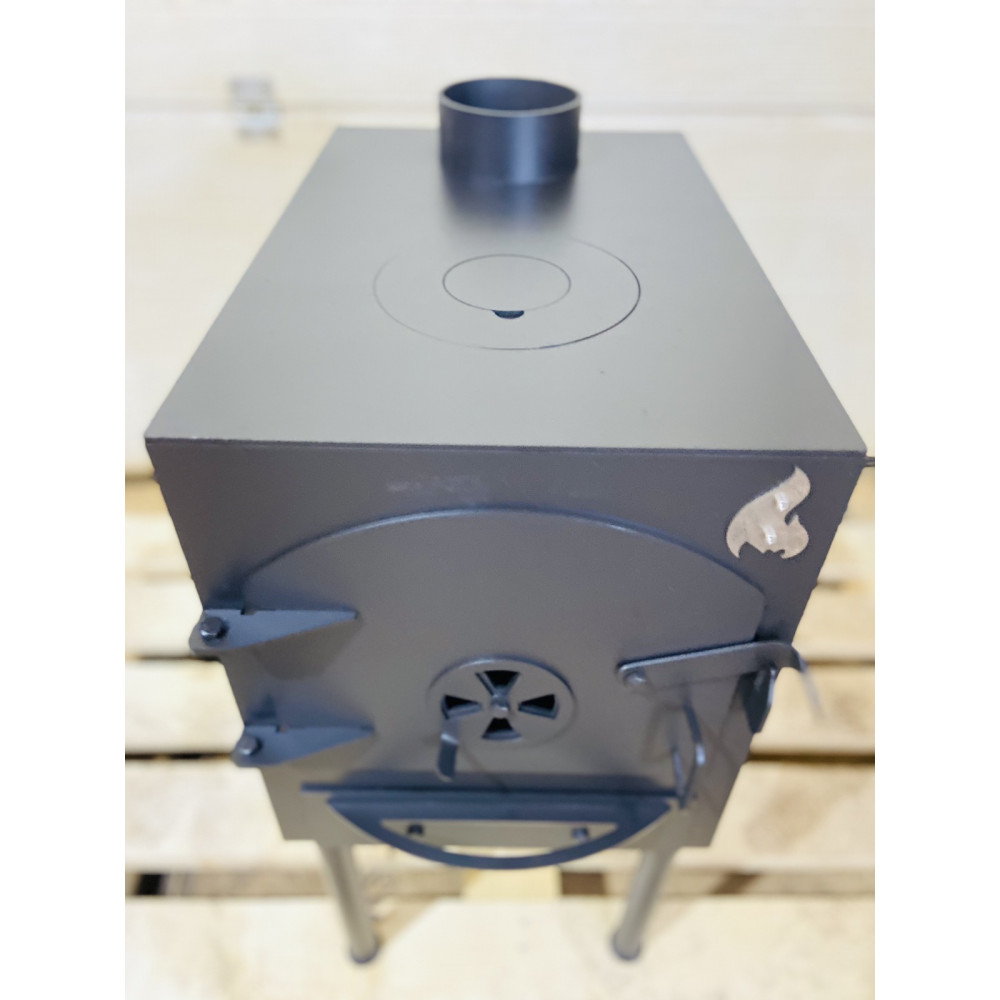 Буржуйка компактна 3 мм опалювально-варильна