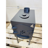 Буржуйка компактная 3 мм отопительно-варочная