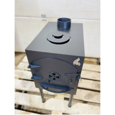 Буржуйка компактна 3 мм опалювально-варильна