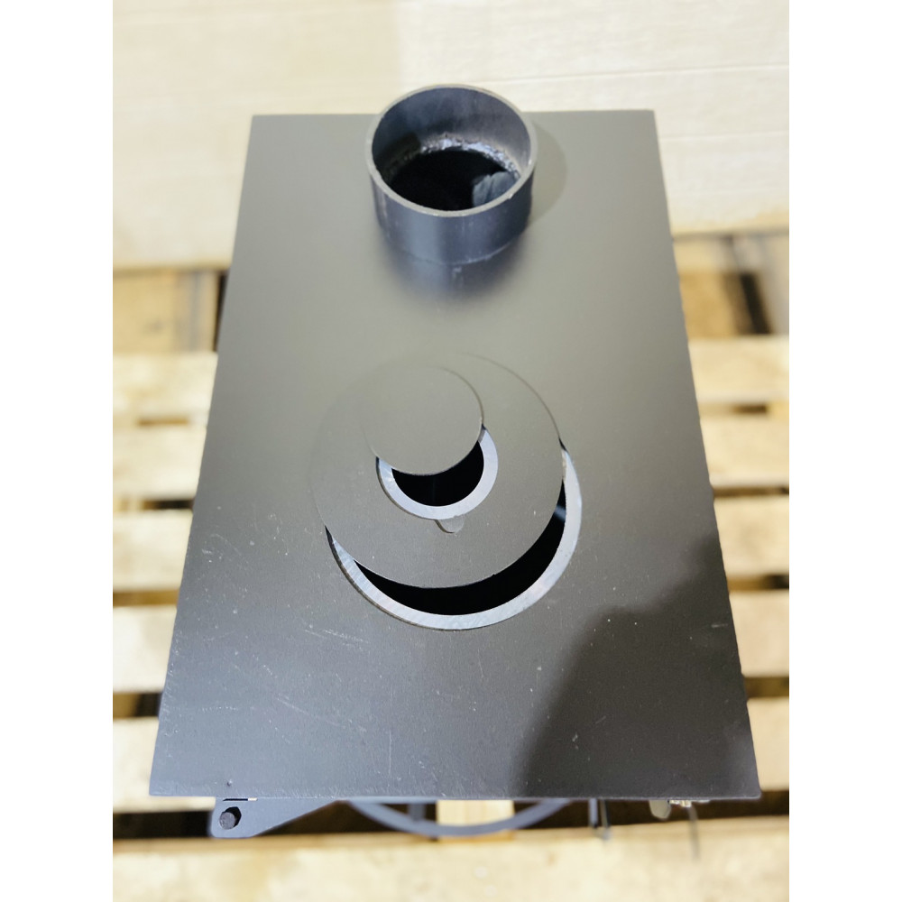 Буржуйка компактна 3 мм опалювально-варильна