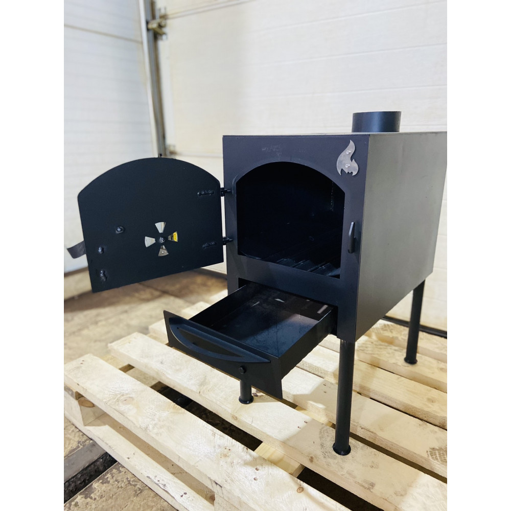 Буржуйка компактна 3 мм опалювально-варильна