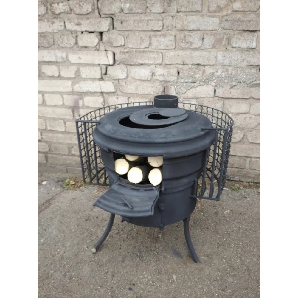 Буржуйка з підвищеною тепловіддачею опалювально-варильна