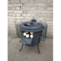 Буржуйка з підвищеною тепловіддачею опалювально-варильна