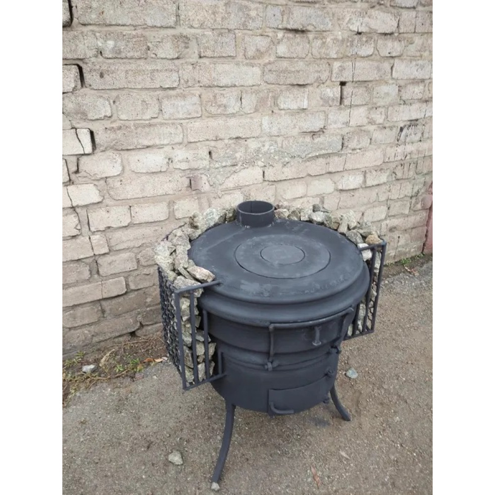 Буржуйка с увеличенной теплоотдачей отопительно-варочная