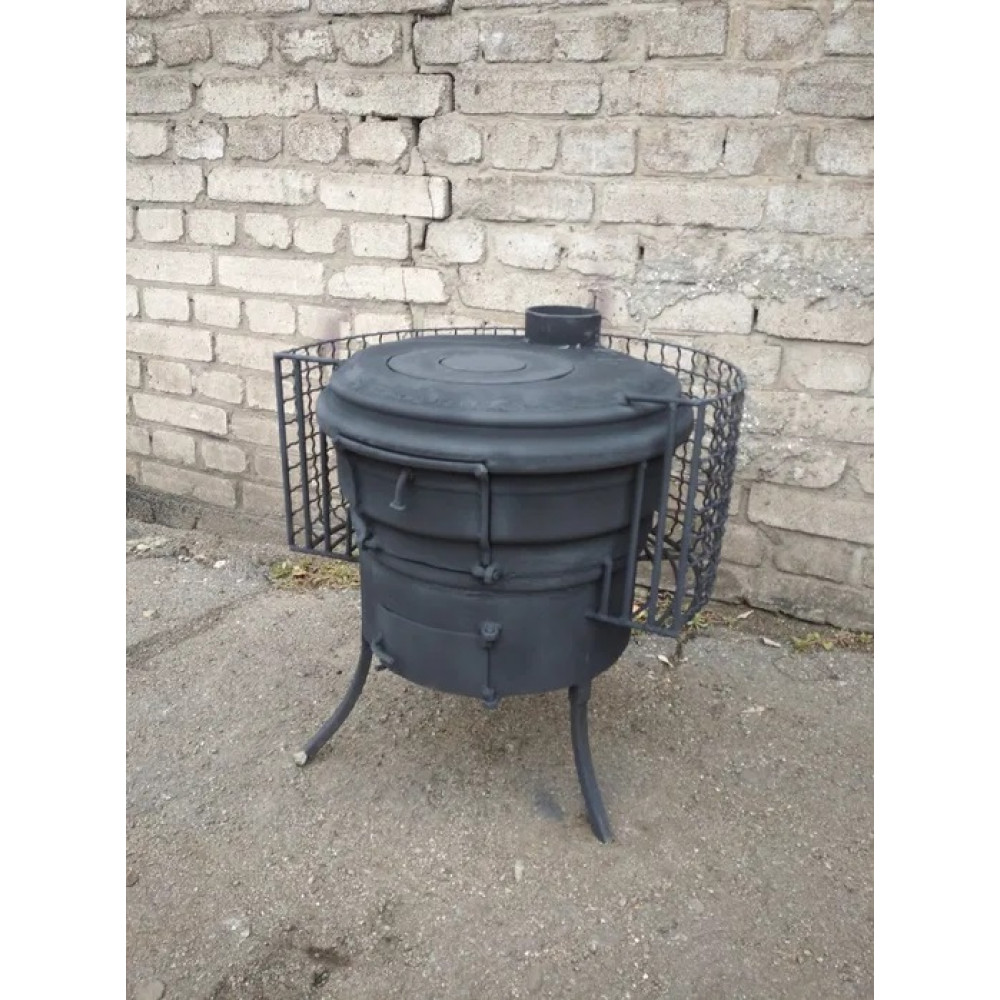 Буржуйка с увеличенной теплоотдачей отопительно-варочная