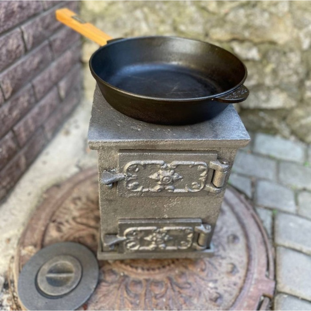 Буржуйка чугунная 10 мм на 20-25 кв м