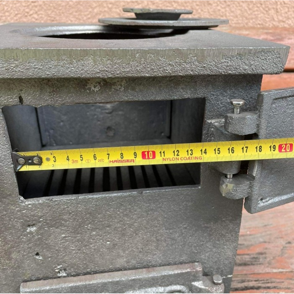 Буржуйка чавунна 10 мм на 20-25 кв м