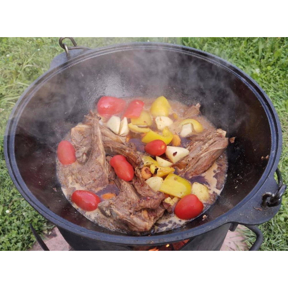 Казан чугунный Наманганский от 6 до 22 л с кришкой