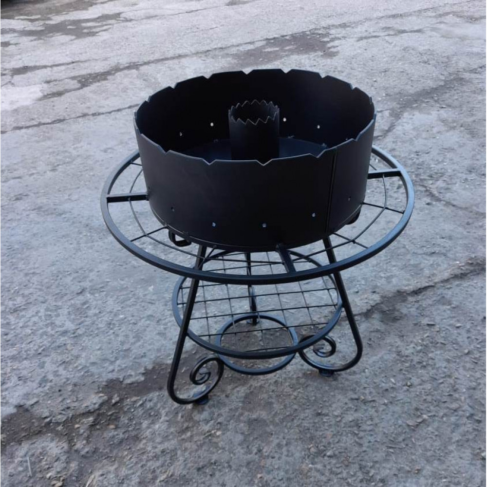 Круглий мангал на 16 шампурів