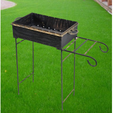 Мангал 2 мм на 10 шампуров зі зйомним столиком та зйомними ніжками