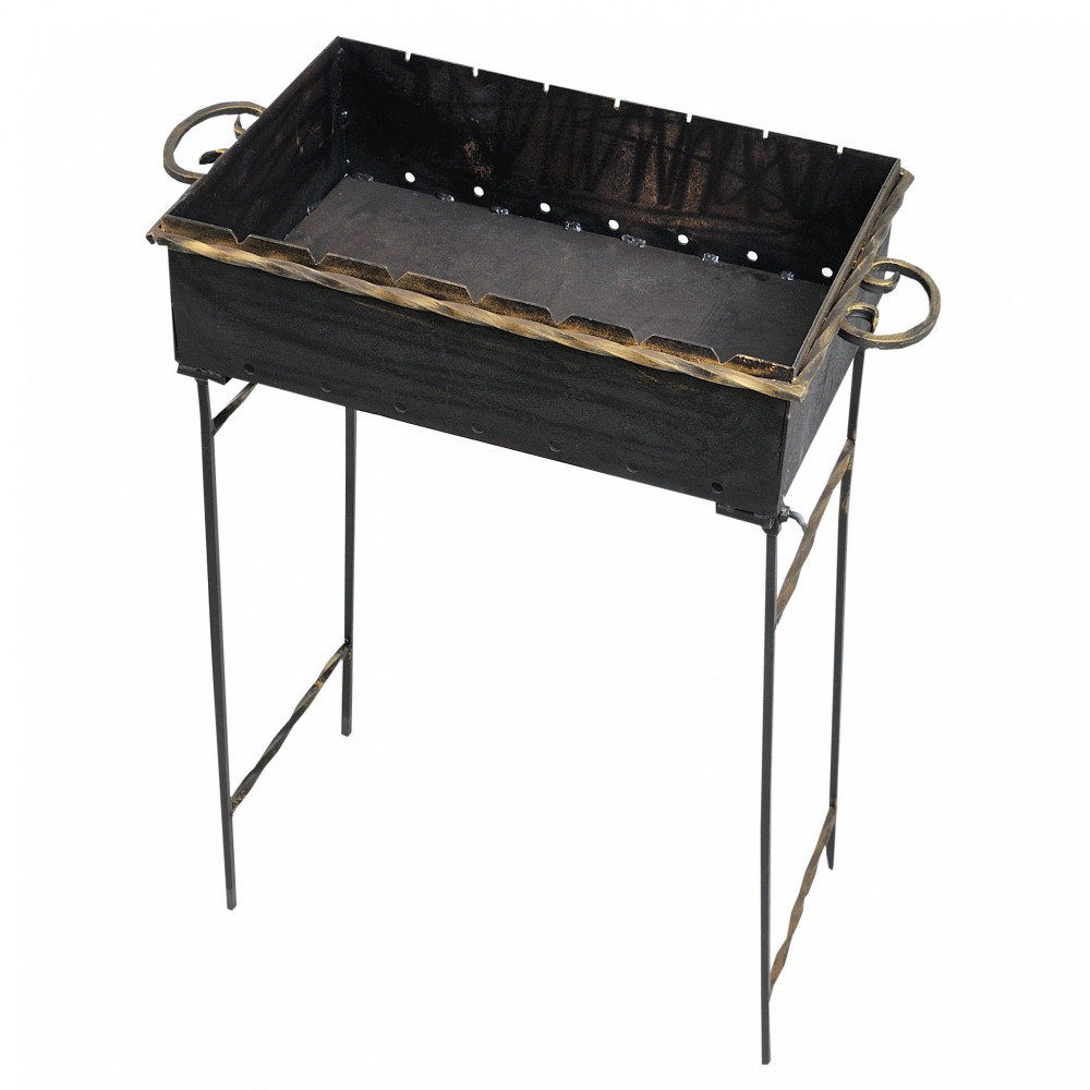 Мангал 2 мм на 10 шампурів на зйомних ніжках