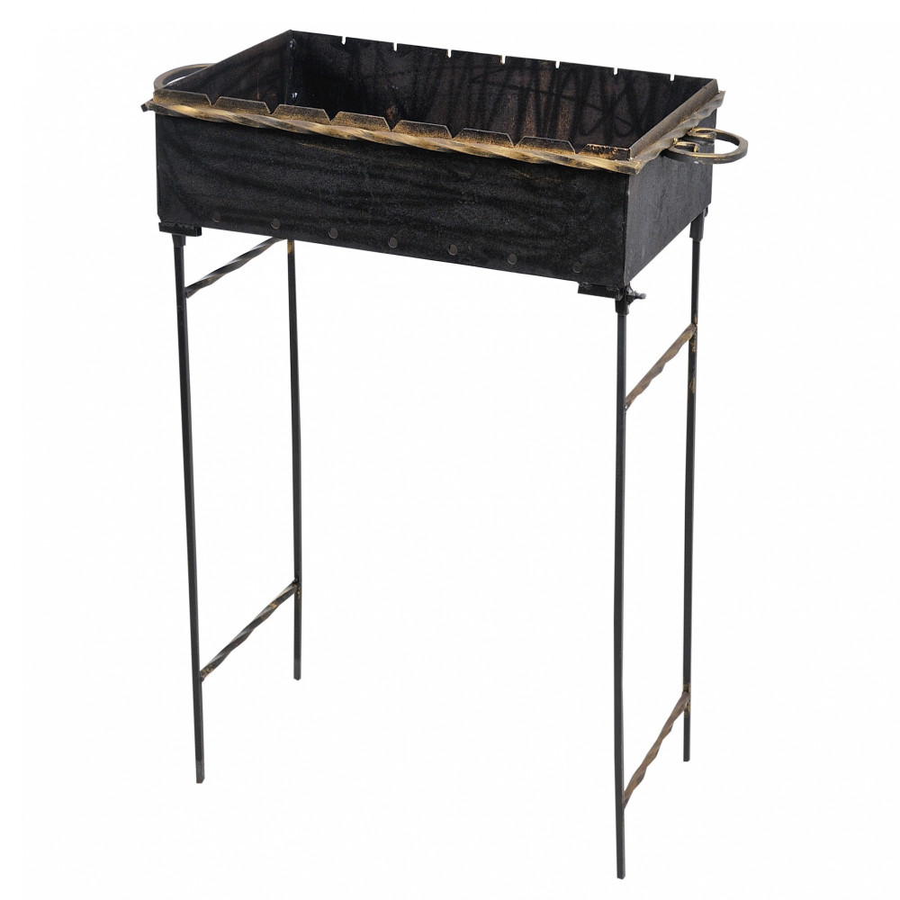 Мангал 2 мм на 10 шампурів на зйомних ніжках