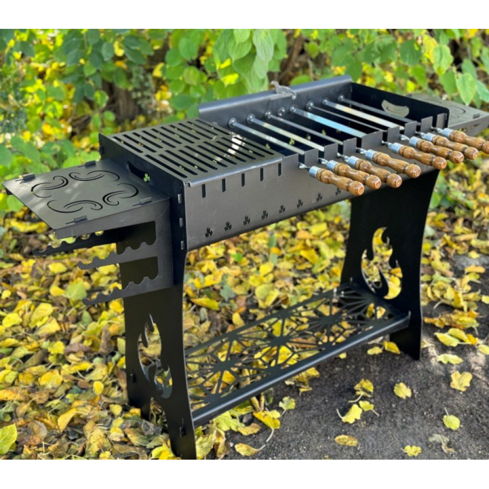 Мангал 3 - 4 мм на 13 шампурів АВТОМАТИЧНИЙ