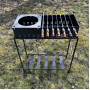Мангал 3 - 4 мм на 8 або 10 або 12 шампурів