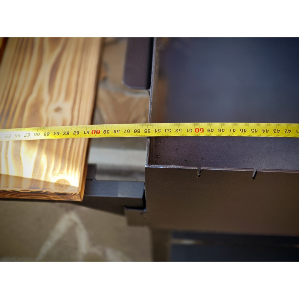 Мангал 3 мм з кришкою на 10 шампурів