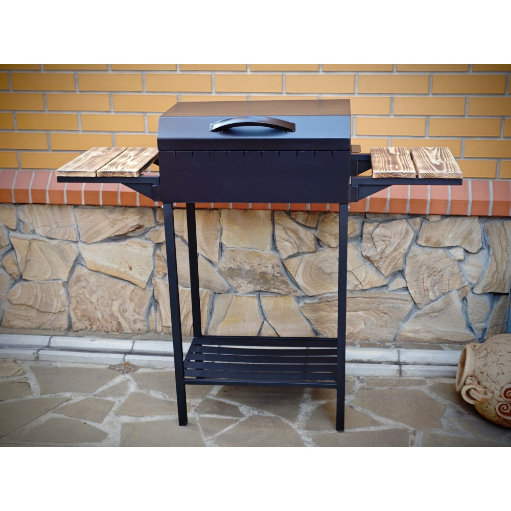 Мангал 3 мм з кришкою на 10 шампурів