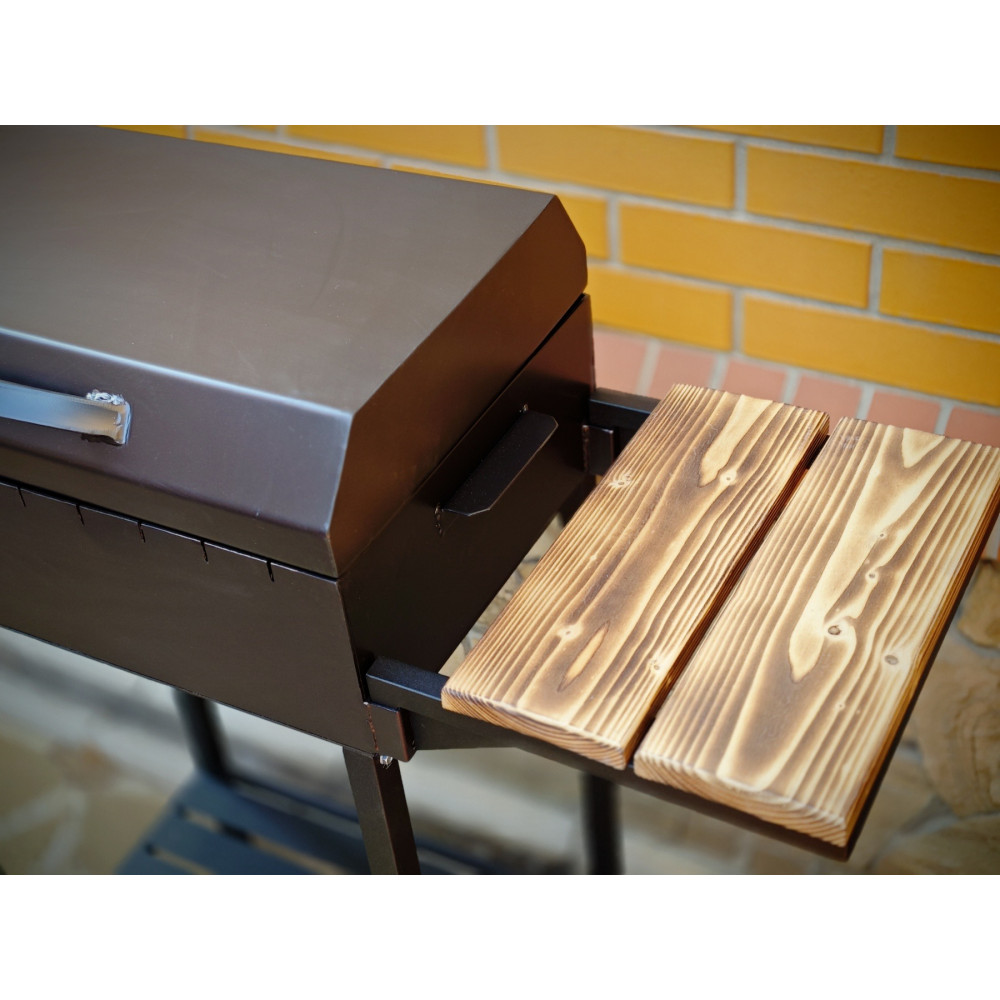 Мангал 3 мм з кришкою на 10 шампурів