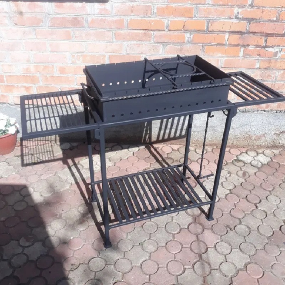 Мангал 3 мм на 10 шампурів  з підставкою під казан