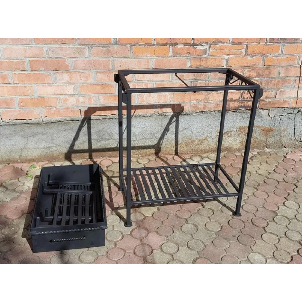 Мангал 3 мм на 10 шампурів  з підставкою під казан