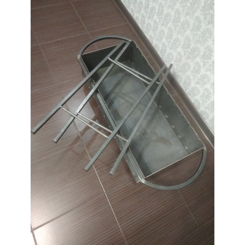 Мангал 3 мм на 10 шампурів, зйомні ніжки