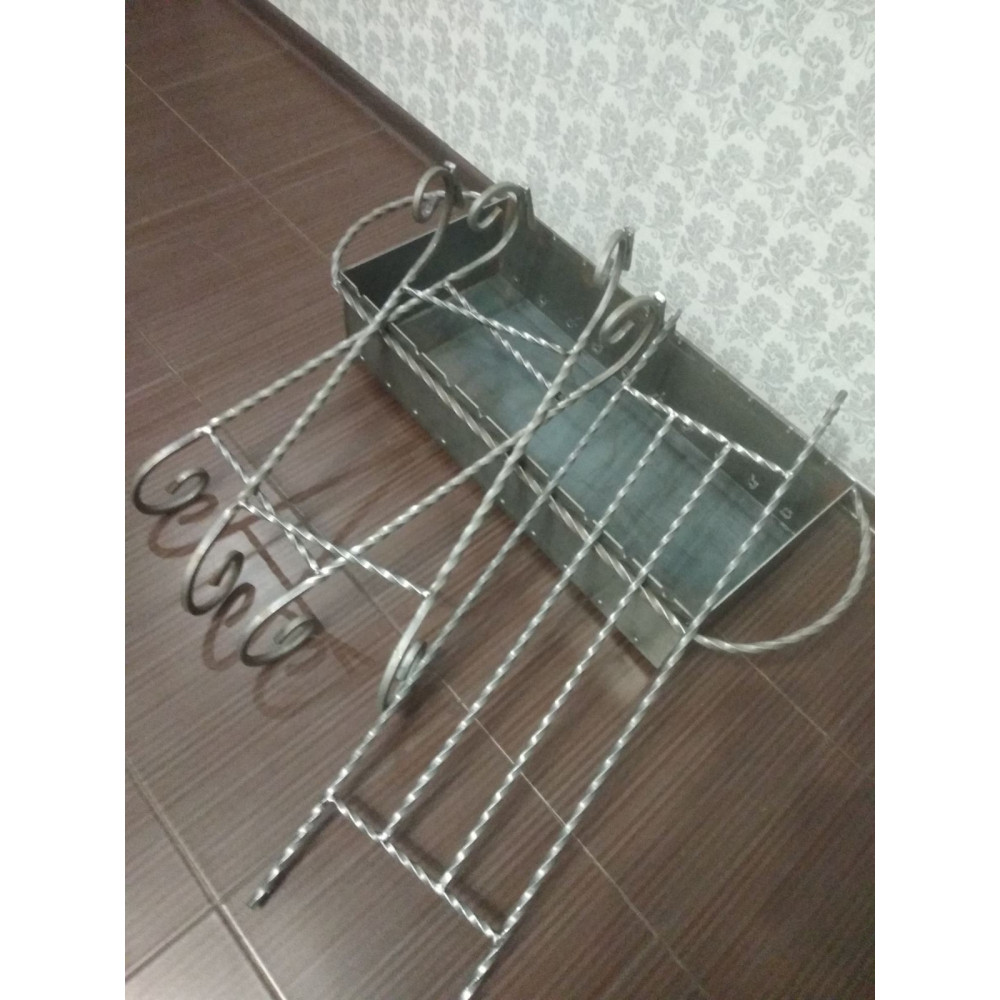 Мангал 3 мм на 10 шампурів зі зйомними ніжками