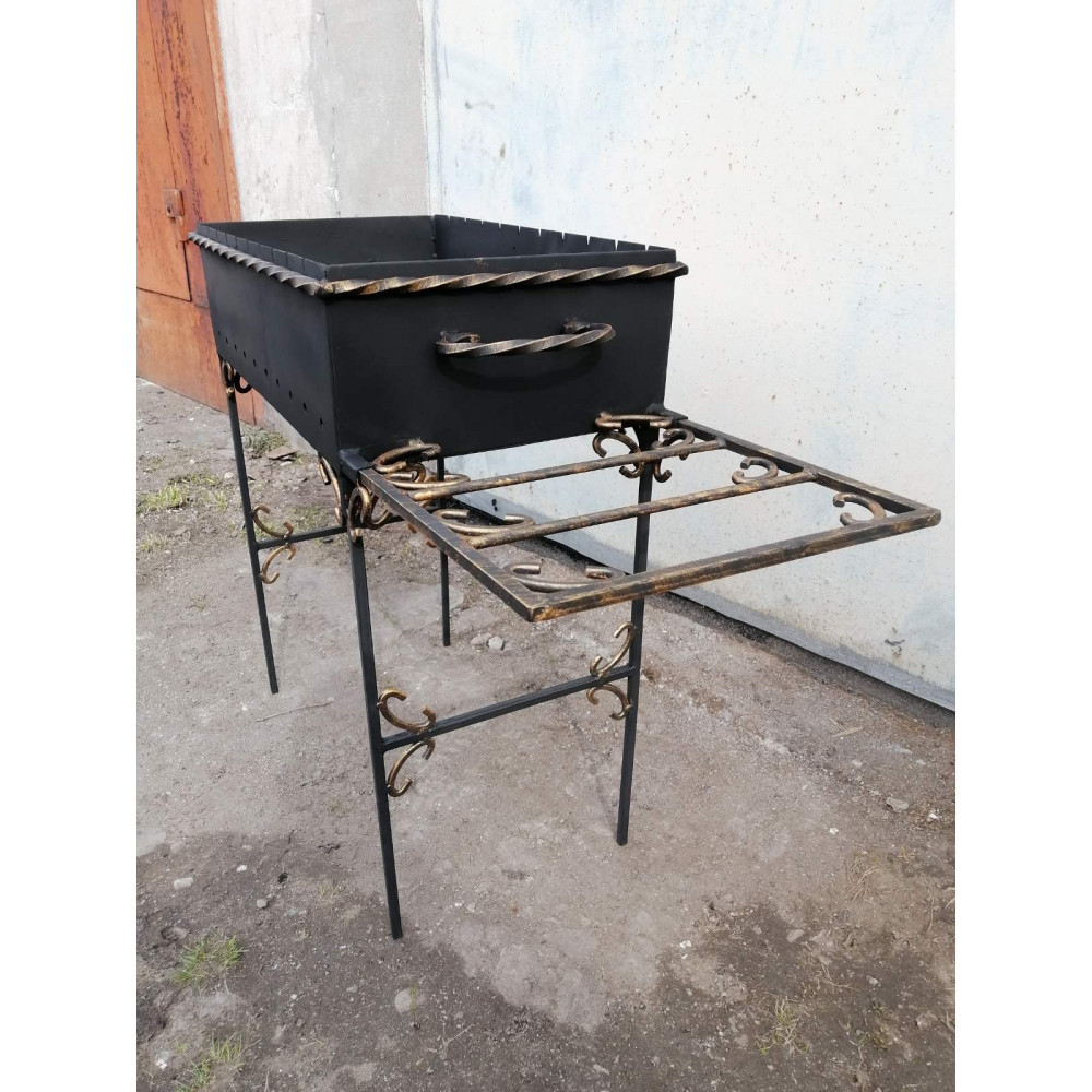 Мангал 3 мм на 10 шампурів зі столиком