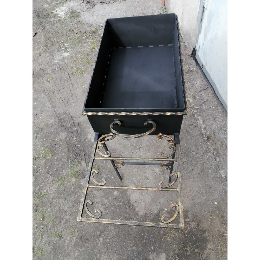 Мангал 3 мм на 10 шампурів зі столиком