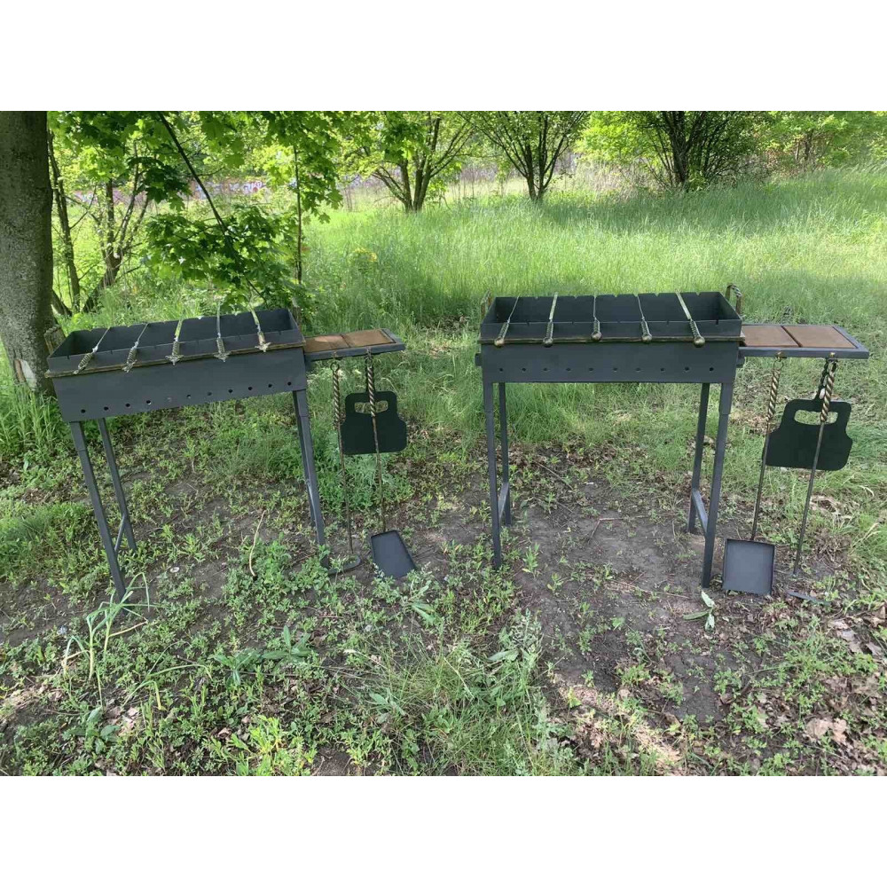 Мангал 3 мм на 10 шампурів розбірний