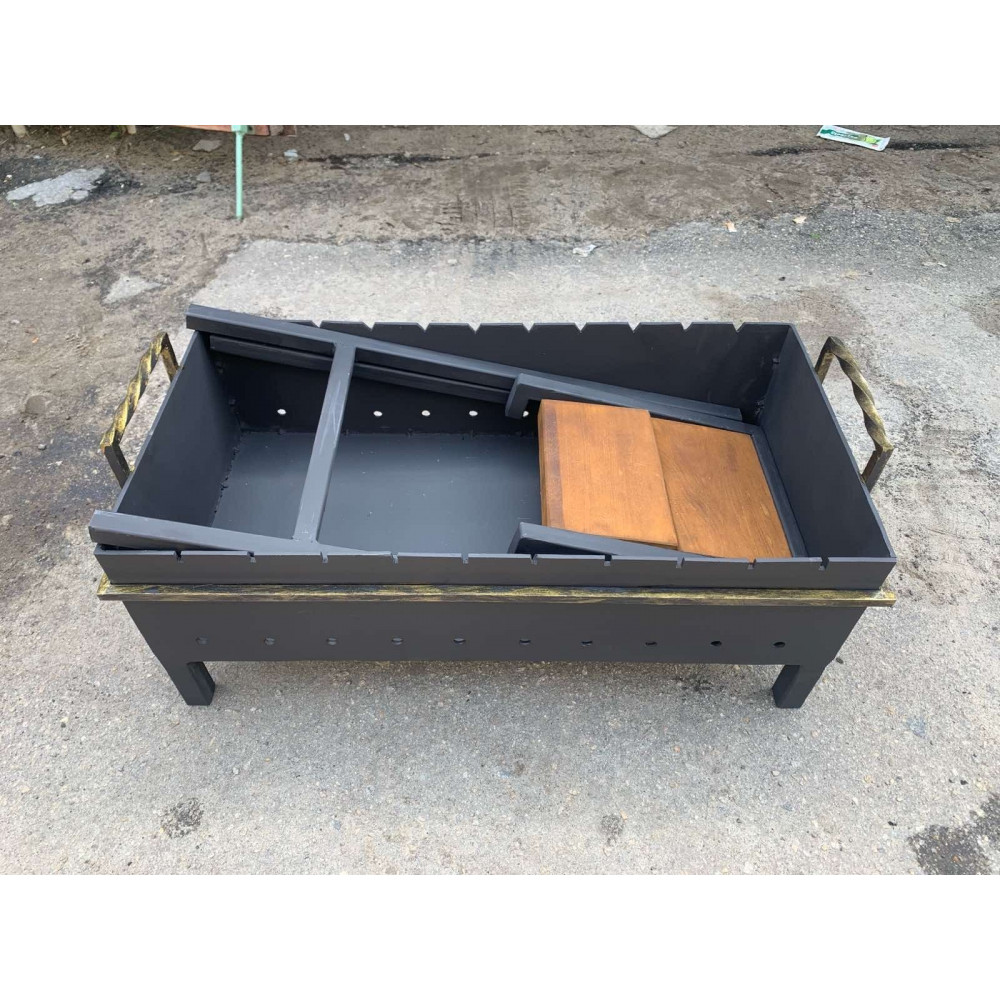 Мангал 3 мм на 10 шампурів розбірний