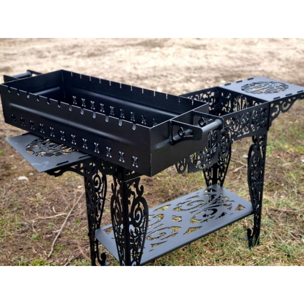 Мангал 3 мм на 12 шампурів ТРИЗУБ (розбірний)